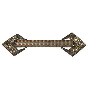 Antique Art Deco Bar Brooch C Clasp